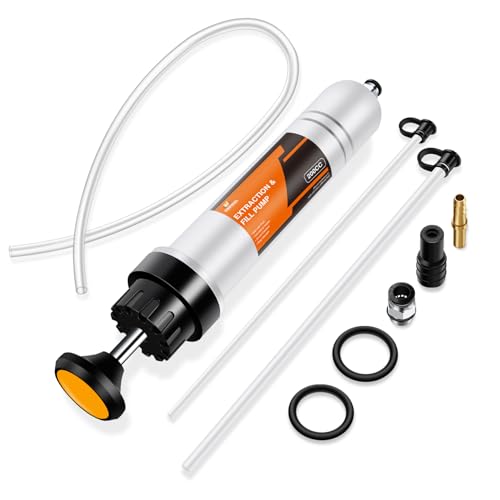 YSTOOL 200CC Manual Fluid Extractor and Fill Syringe Automotive Oil Evacuator and Dispenser Pump for Changing ATF, Coolant, Power Steering Fluid, Gear Oil, Brake Fluid and Engine Oil