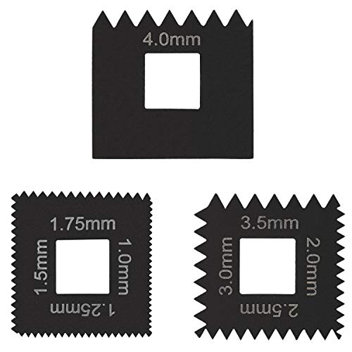 Metric Dies Set Similar to OTC 202817 for 7402 Universal Outside Thread Chaser Heavy Duty Steel Black 3PCS