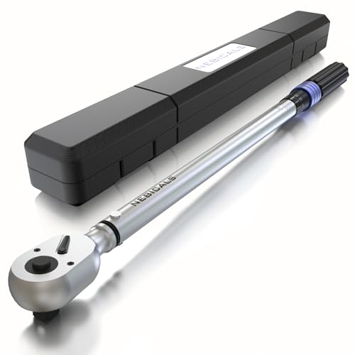 3/4'' 100-400 Ft Lb Torque Wrench Heavy Duty, Dual Direction, High hardness, Long lifetime, Stored In a Solid Case