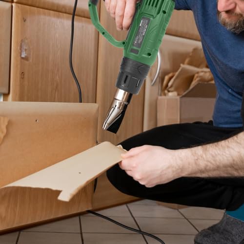 Prostormer 2000W Heat Gun, Hot Air Gun 140°F-1022°F(60°C-550°C) Variable Temperature Control for 3 Speed Settings with 4 Nozzels, for PVC, Paint Stripping, Shrink Wrapping, Crafts