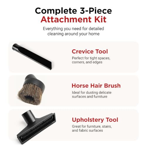 MP Maresh Products Household Cleaning Attachments - Dust Cleaner, 9064300 | Compatible with 1 1/4 Shop Vac Attachments, Includes Dust Brush, Crevice Tool & Upholstery Nozzle, Household Vacuum Cleaners - size: Household Cleaning Kit
