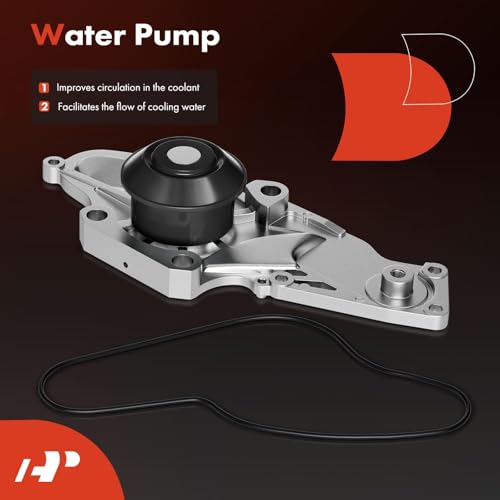 A-Premium Timing Belt Kit with Water Pump Compatible with 03-18 Honda Accord Crosstour Pilot Odyssey Ridgeline Acura MDX RDX RL TL TSX ZDX Saturn Vue 3.0L 3.2L 3.5L 3.7L V6 19200RDVJ01 TKH002 TCKWP329