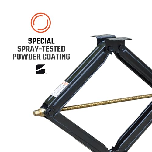 Bastion Distribution 30" Scissor Jack with Crank Handle | 5000lbs Capacity | Adjustable 5-30” Height | Spray-Tested Powder Coated | BJ-5000MSJ30 - size: 30"(One Pack)