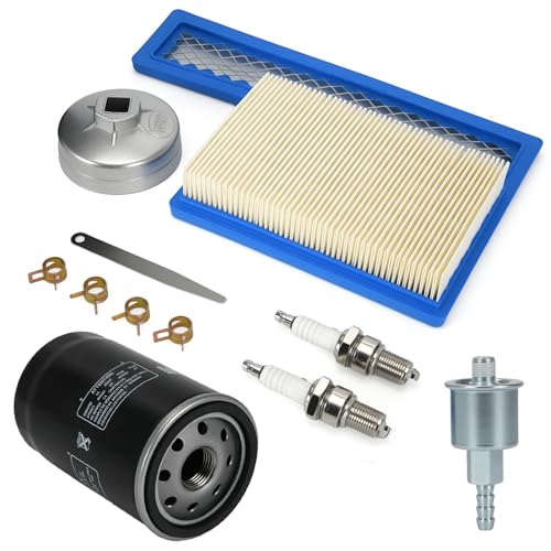 Oil Change Tune Up Kit Includes 122-0836 Oil Filter, 140-3116 Air Filter, 149-2341-01 Fuel Filter, 167-1638 Spark Plug, Fit For Onan RV QG Generators 5500 7000,HGJAA HGJAB HGJAC Maintenance Kit - size: Tune Up Kit - 1