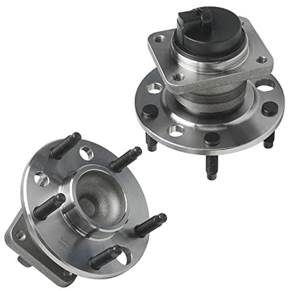 Detroit Axle - 2 Front Wheel Bearing Hubs for 1993-2002 Chevrolet Camaro Pontiac Firebird 1994 1995 1996 1997 1998 1999 2000 2001, Wheel Bearing and Hub Assembly Replacement Pair Hubs [5 Lug w/ABS] - style: 513090 x2/Pair