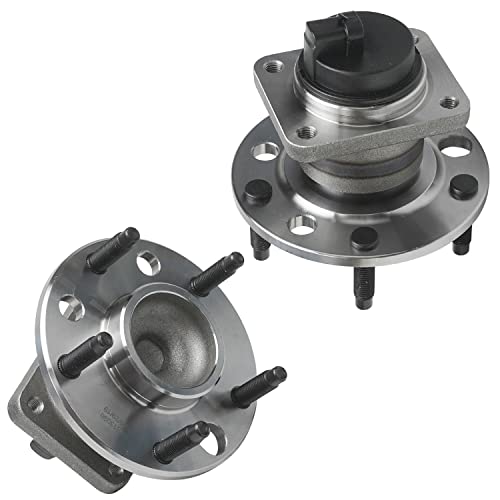 Detroit Axle - 2 Front Wheel Bearing Hubs for 1993-2002 Chevrolet Camaro Pontiac Firebird 1994 1995 1996 1997 1998 1999 2000 2001, Wheel Bearing and Hub Assembly Replacement Pair Hubs [5 Lug w/ABS] - style: 513090 x2/Pair