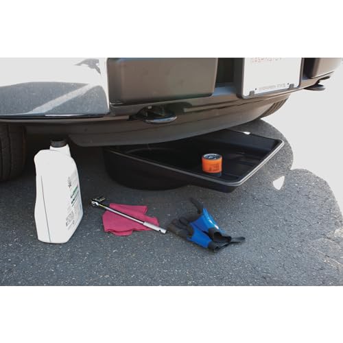Performance Tool W4072 Black Extra Large Portable 7.5 Gallon Oil Drain Pan, (28.4 L) - style: 7.5 Gallon Plastic Oil Drain Pan