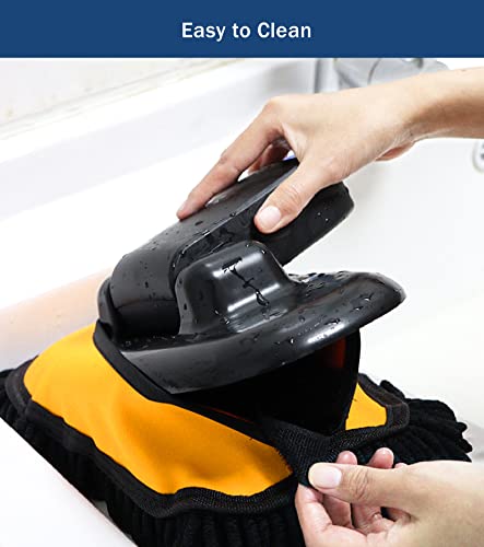YeewayVeh Car Wash Brush Replacement Cover, Microfiber Mop, Yellow | Compatible with 15° Curved Cleaning Brush Mop, Universal Fit, Detachable & Machine Washable - color: Chenille Yellow
