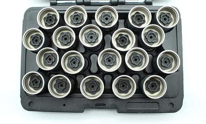 TMAX 20pc Anti-Theft Wheel Lug Nut Removal Socket Key for Volvo Set B - size: 20pc Set B