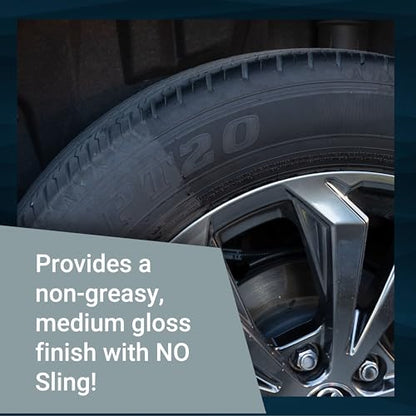 Bling Sauce Tire Sauce Natural Look Tire Shine, Cars, Trucks, SUVs, 24 oz | Water-based dressing leaves tires factory fresh, non-greasy and protected from UV cracking, dry rot and sling - style: Tire Sauce