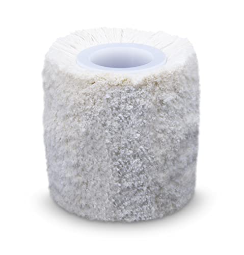 CS Unitec CS2420 Cotton Buffing Wheel, 4" Diameter x 6" Wide - size: 4" x 6"