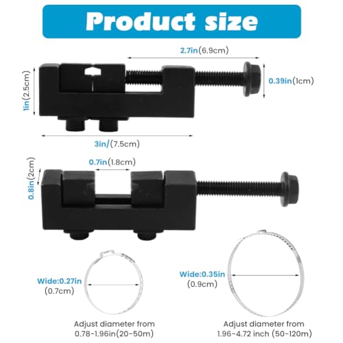 Axle Boot Clamp Tool, with 20 PCS 304 Stainless Steel Single Ear Hose Clamp, Drive Shaft CV Axle Boot Clamp Removal and Installation Tool (10pcs Small+ 10pcs Large)