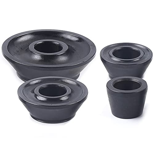 4PCS Universal Wheel Balancer Standard Taper Cones Kit Wheel Balancer Cone Set for 40mm Shaft,Steel Tire Balancer Adapter Cone Set for Car SUV Truck with Hub Bore 1.77"-5.39" Black (40mm) - size: 40mm