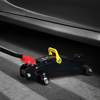 M-AUTO Hydraulic Trolley Jack Car Lift with Carrying Storage Case, Fast Lift Garage Floor Jack 2 Ton (4000 lb) Capacity, Handy and Easy Storage, Red