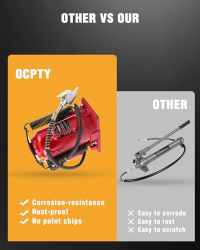 OCPTY 20 Ton Pneumatic Air Hydraulic Bottle Jack | 40000 LBS All Welded Bottle Manual Handle and Air Pump, for Car, Pickup, Truck, RV, Auto Repair, Industrial Engineering ﻿