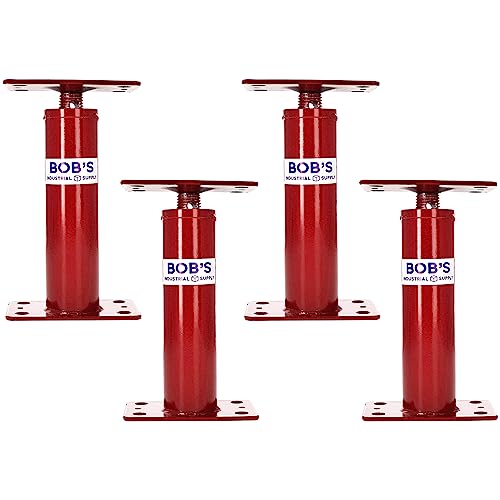 BISupply House Jacks for Leveling Crawlspace 4 Pack - 12 to 16 inch Adjustable Support Beam Basement Jack Post - Floor Lifting Joist Beam Brace for Cellar Ceiling - Screw Pole Jack - size: 12-16 Inch (4 PACK)