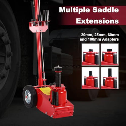 Stark USA Heavy Duty 35-Ton Air Hydraulic Floor Jack for Trucks (70,000lbs) Capacity Service Floor Jack Repair Lifting Tool Shop Air Lift Truck - size: 35 Tons