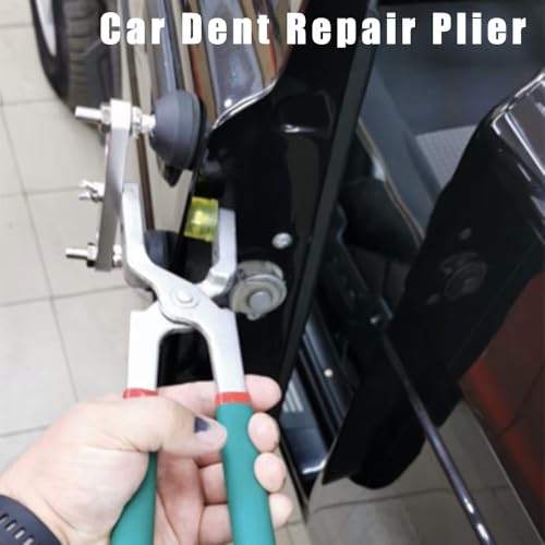 Paintless Dent Repair Kit Fender Edge Plier Heavy Duty Car Door Panel Dent Puller Fix Tool Metal Crimp Vise Auto Fender Panel Leaf Edge Pliers Repair Tools - color: Green- Pliers