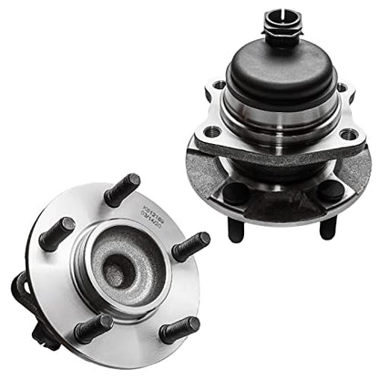 Detroit Axle - Pair Rear Wheel Bearing Hub Assembly for 2001-2007 Chrysler Town & Country, 2001-2003 Voyager, 2001-2007 Dodge Caravan/Grand Caravan FWD 5 Lugs with 4-Wheel ABS - style: 512169 x2/Pair