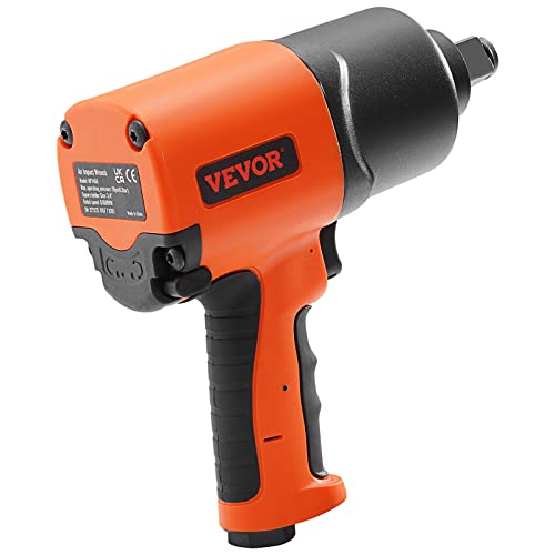 VEVOR Air Impact Wrench, 3/4-Inch Drive Air Impact Gun, Up to 1870ft-lbs Nut-busting Torque, Composite Pneumatic Impact Wrench for Auto Repairs and Maintenance Heavy Duty - size: 3/4-Inch/1870ft-lbs