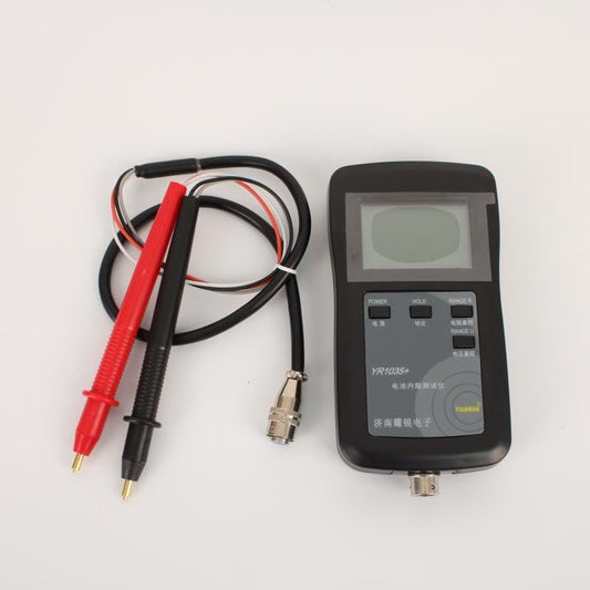 YR1035+ Digital Battery Internal Resistance Tester, LCD Display, Four-Wire Testing System with Probes and Clips (Combination 8) - color: Combination 8