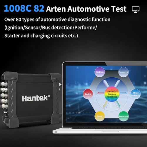 Hantek 1008C+HT201+HT30A+HT307 PC USB 8CH Automotive Diagnostic Digital Oscilloscope/DAQ/Programmable Generator - style: 1008C+HT30A+HT201+HT307