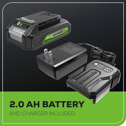 Greenworks 24V 3/8" Brushless Cordless Impact Wrench, 3/8 Inch, 150 ft.-lbs Torque, Lightweight and Compact, with 2.0Ah Battery and Charger, PA147K - size: 150 ft.-lbs., style: w/2Ah Battery