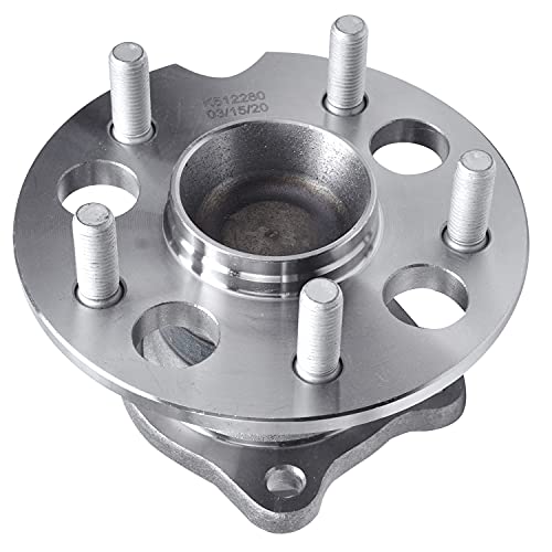 Detroit Axle - FWD Rear Wheel Bearing Hubs for 2004-2010 Toyota Sienna, Pair Wheel Bearing and Hubs Assembly Set Replacement 2005 2006 2007 2008 2009 Sienna - style: 512280 x2/Pair