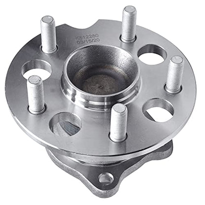 Detroit Axle - FWD Rear Wheel Bearing Hubs for 2004-2010 Toyota Sienna, Pair Wheel Bearing and Hubs Assembly Set Replacement 2005 2006 2007 2008 2009 Sienna - style: 512280 x2/Pair