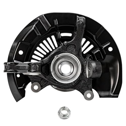 Detroit Axle - FWD Front Steering Knuckles & Wheel Hub Bearings Outer Tie Rod Ends Replacement for 2011-2017 Toyota Sienna - 4pc Set - size: 4SU48686/Kit