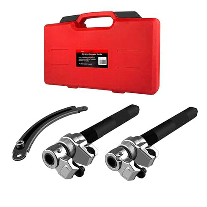 WETT Coil Spring Compressor Tool Set, 2-Piece Heavy Duty Strut Spring Compressor Tool with Extendable Bracket, 2645LB Capacity Automotive Spring Compressor Tools for Car, Truck, UTV, ATV