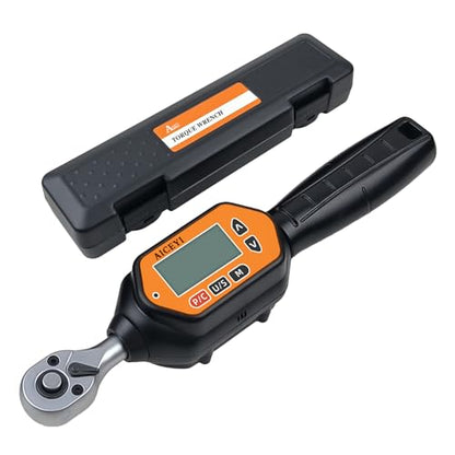 Digital Torque Wrench 1/4 Drive (7.37Ft/ 0.3-10 N.m)±2% High Accuracy Digital Torque Wrench with Buzzer and LED Flash Notification Four Units of Measure Torque Wrenches Digital - size: 1/4-10 Nm