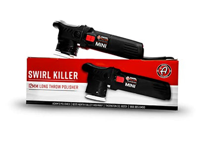 Adam's Polishes Swirl Killer 12mm Polisher - Orbital Polishing Paint Correcting Buffer Tool - Car Scratch Remover - Use Post Car Wash Clay Bar & Pre Wax or Ceramic Coating - style: Polisher