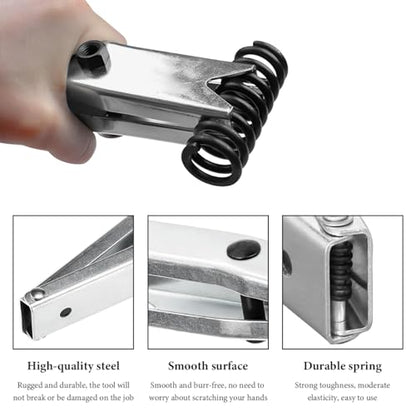 Door Spring Tool, Sturdy Metal Car Door Hinge Spring Compressor Tool Fit 1/2 Inch Wrenches, Professional Repairing Tools for Compresses and Installs Car Hinge Springs