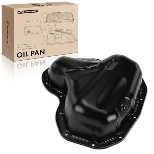 A-Premium Lower Engine Oil Pan Sump with Drain Plug Compatible with Toyota Camry 2010-2017 Highlander 2009-2019 Sienna 2011-2013 Avalon Lexus ES300h 2013-2018 2.5L 2.7L