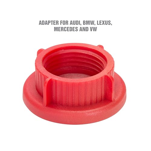 OEMTOOLS 87024 Oil Funnel for Toyota, Lexus, VW, and Mercedes Vehicles | No-Spill Design – Funnel Screws Directly into Filler Neck | Save Time on Your Next Oil Change |Hard-to-Miss Green Color - size: Toyota, Lexus, VW and Mercedes