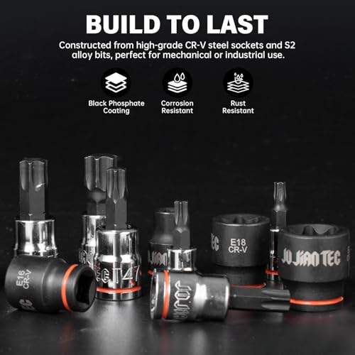 25-Piece Torx Bit Socket & External Torx Socket Set - style: Torx Bit Socket & E-Torx Socket Set