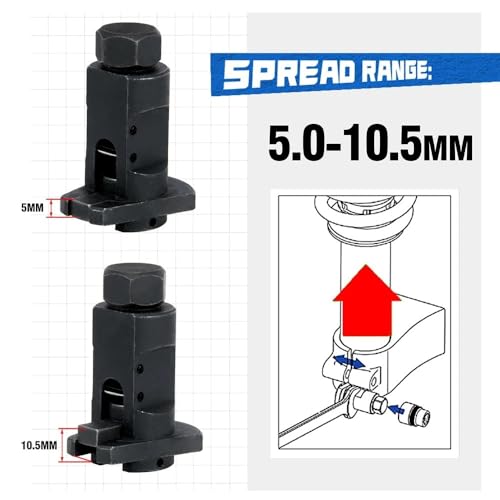 Shock Absorbers Suspension Spring Removal Tool Kit Car Hydraulic Shock Absorber Removal Tool Claw Strut Spreader Suspension Separator Manual Ball Joint Bushing - color: Red