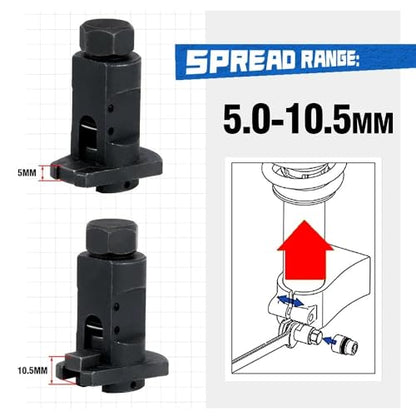 Shock Absorbers Suspension Spring Removal Tool Kit Car Hydraulic Shock Absorber Removal Tool Claw Strut Spreader Suspension Separator Manual Ball Joint Bushing - color: Silver