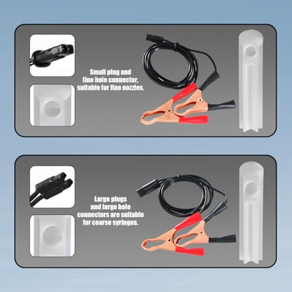 4PCS Car Fuel Injector Cleaner Kit, Vehicle Fuel Injector Flush DIY Cleaning Adapter Tool, Automotive Nozzle Oil Cleaning Accessories, Universal for SUV Sedan Truck
