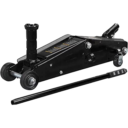 3 Ton Hydraulic Floor Jack, 6000 LBS Capacity Car Jack, Lifting Range 5.8"-21" Portable Service Lift Jack for Cars, SUVs, Trucks, Black - color: Black, size: 3 Ton