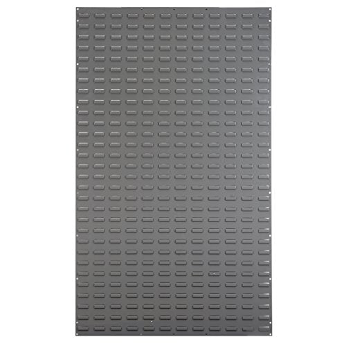 Akro-Mils 30161 Heavy Duty Wall Mount Garage Storage Steel Louvered Panel | Wall Storage Bin Hanging Organizer System for AkroBins, 36-Inch W x 61-Inch H, Grey, Single - color: Grey, size: 36-Inch W x 61-Inch H