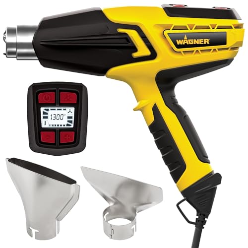 Wagner Spraytech 0503070 FURNO 700 Digital Heat Gun, 2 Nozzles & Temperature Setting Ranging 125áµ’F to 1300áµ’F, Electric Heat Gun for Paint Removal, Bending PVC, Crafts and More - size: FURNO 700