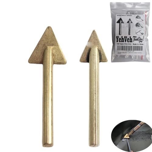 2 Pack Plastic Welding Tips for Soldering Iron Gun and Plastic Welder Soldering Station with 5.2mm Shaft Tip Hole Car Bumper Dashboard Kayak RV Water Tank Hatch Repair