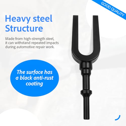 Pneumatic Separating Fork Set 17mm 24mm For Air Hammer Ball Joint Fork | Joint Separator Pickle Fork Air Hammer Breaker Bits For Air Hammer For Ball Joints Tie Rods Pitman Arms Shank Pneumatic Tool