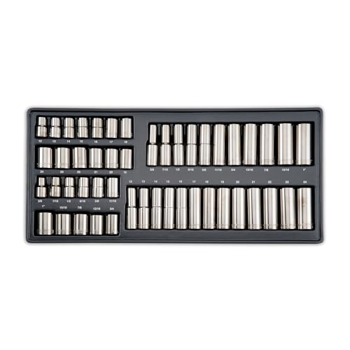 CRAFTSMAN OVERDRIVE 284-Piece Gunmetal Chrome Mechanics Tool Set, Standard SAE/Metric Socket Set, with Hard Case (CMMT99284)