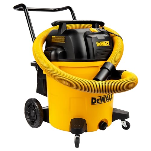 DEWALT DXV16PA 16 Gallon Poly Wet/Dry Vac/Acc, 6.5HP Shop Vacuum Wet/Dry for Jobsite/Workshop, Yellow - size: 16 gallon