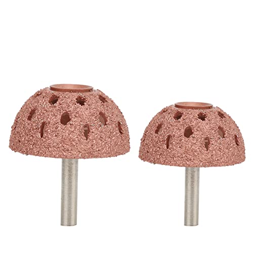 Tire Buffer Wheel, 2PCS Tungsten Steel Grinding Head | Tungsten Steel Bowl Type Tire Repair Grinding Head Tools with 6mm Shank