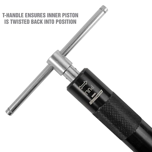 OEMTOOLS 35058 Brake Caliper Piston Rewind Tool, Spring Loaded Brake Caliper Wind Back Tool, Universal Rear Piston Brake Caliper Retractor Tool , Black - style: Brake Caliper Piston Rewind Tool