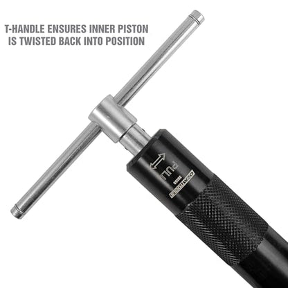 OEMTOOLS 35058 Brake Caliper Piston Rewind Tool, Spring Loaded Brake Caliper Wind Back Tool, Universal Rear Piston Brake Caliper Retractor Tool , Black - style: Brake Caliper Piston Rewind Tool
